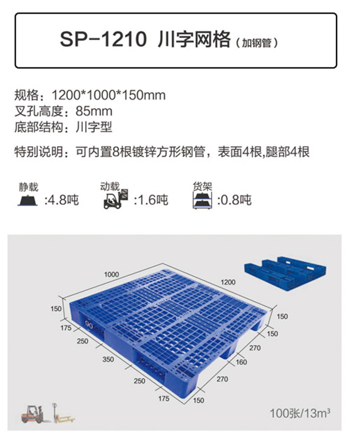 重庆粮油托盘1010粮油托盘生产厂家直销